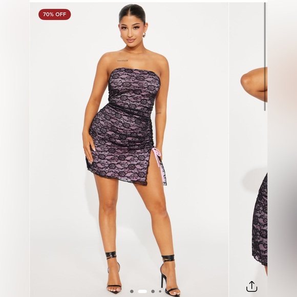 Fashion Nova Black Lace Mini Dress - Picture 2 of 5